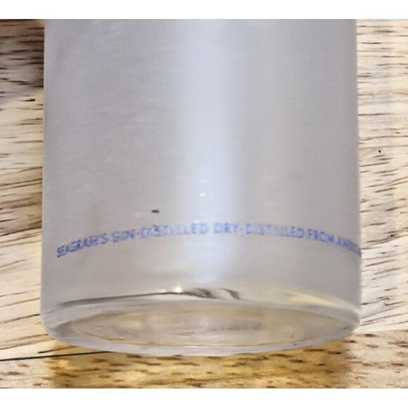 4 Seagram's Gin Glasses Collins 6.75” Tall Frosted Orange Lemon Highball - Picture 6 of 9